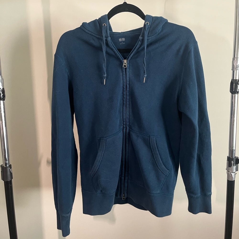 Teal Uniqlo Zip Up Hoodie